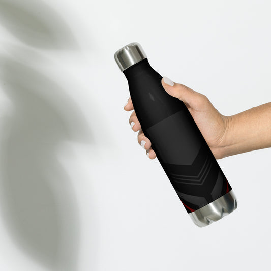 Stainless steel water bottle black / Botella de agua de acero inoxidable